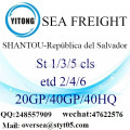 Shantou Porto Mar transporte de mercadorias para República del Salvador